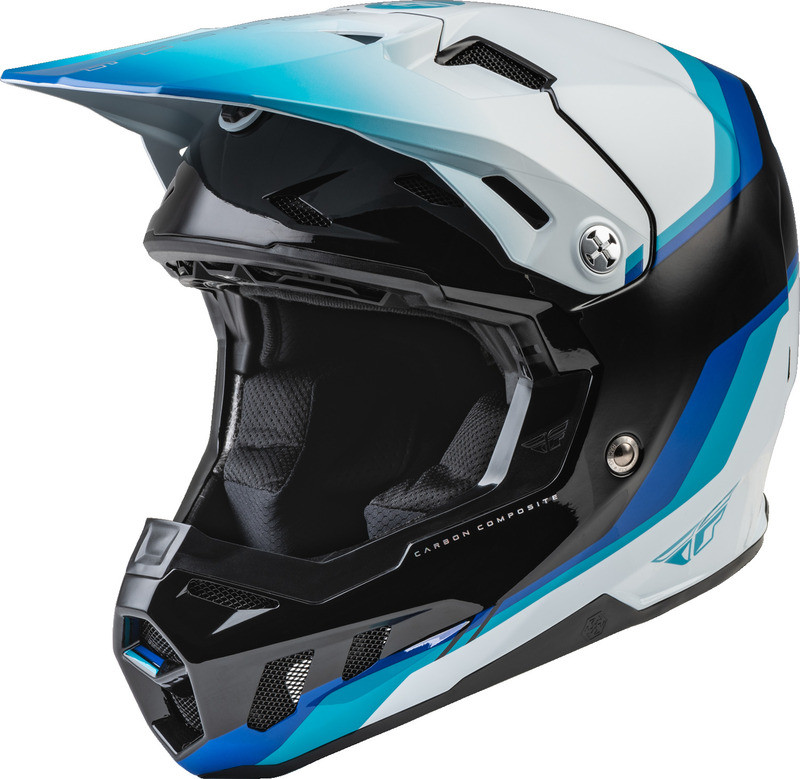 Fly Racing Formula CC Driver Black Blue White Helmet