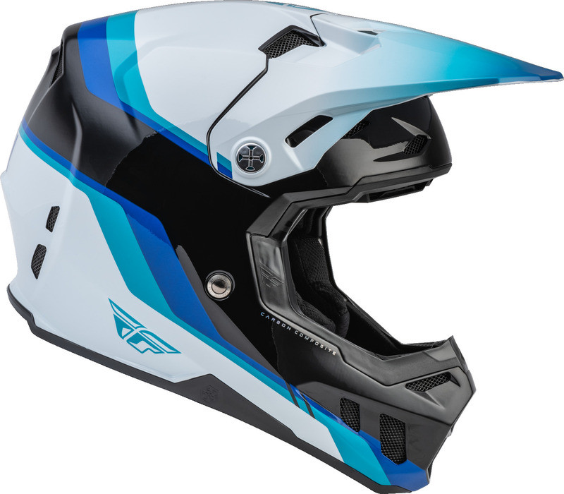 Fly Racing Formula CC Driver Black Blue White Helmet