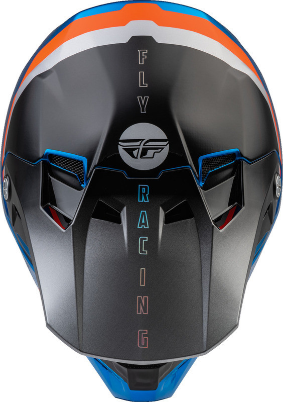 Fly Racing Formula CC Driver Blue Orange Black Helmet