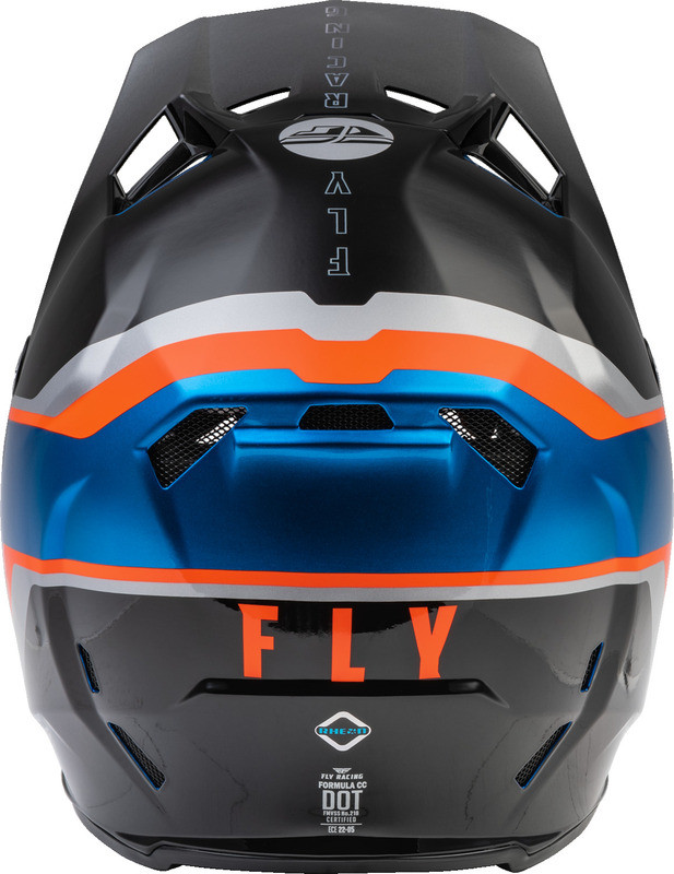Fly Racing Formula CC Driver Blue Orange Black Helmet
