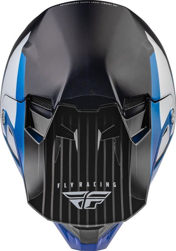 Fly Racing Formula Carbon Prime Blue White Youth Helmet
