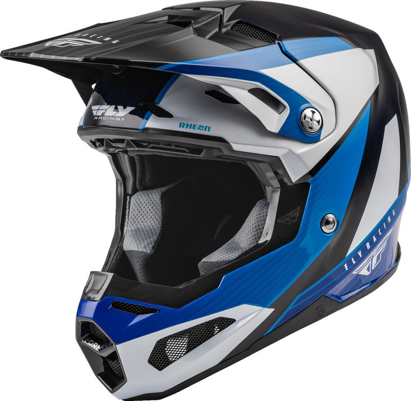 Fly Racing Formula Carbon Prime Blue White Helmet