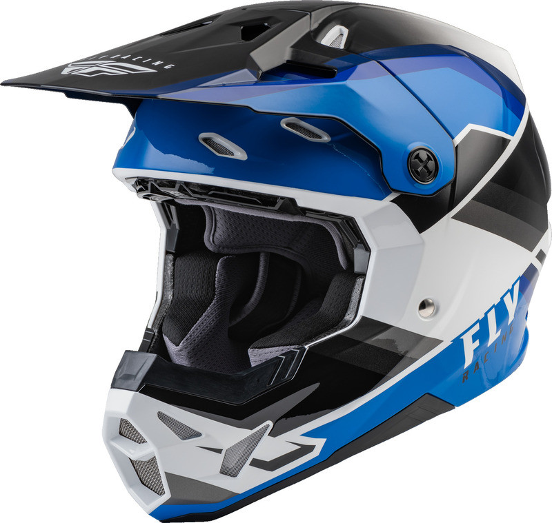 Fly Racing Formula CP Rush Black Blue White Youth Helmet