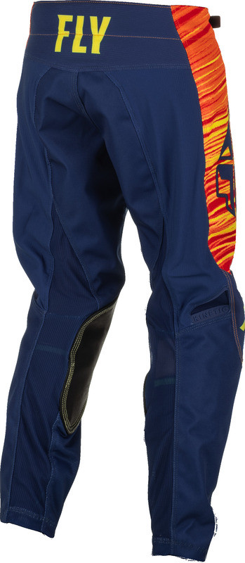 Fly Racing Kinetic Wave Navy Yellow Red Youth Pants - Speed Addicts