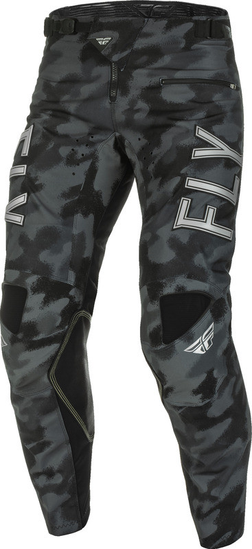 Fly Racing Kinetic Black Grey Camo S.E. Tactic Pants