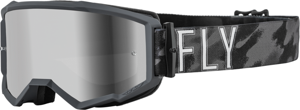 Fly Racing Zone S.E. Camo with Silver Mirror Smoke Lens Tactic Goggle
