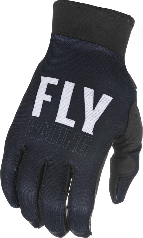 Fly Racing Pro Lite Black White Youth Gloves