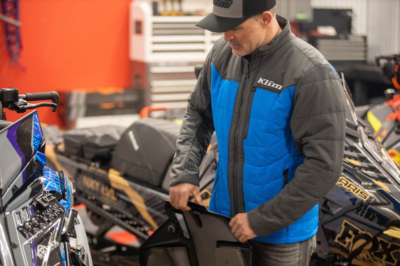 Klim Override Asphalt-Electric Blue Lemonade Jacket