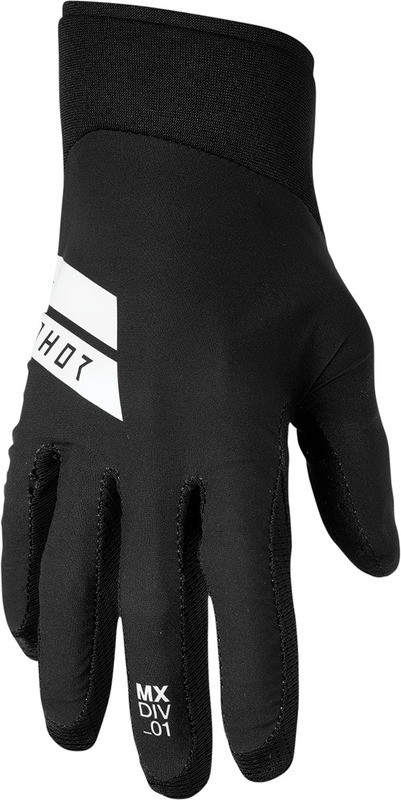 Thor Agile Black White Hero Gloves