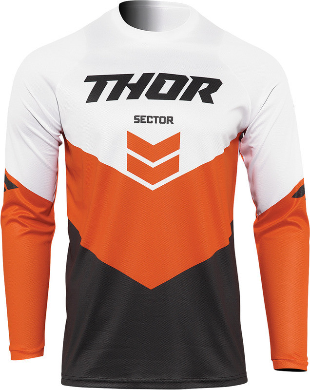 Thor Sector Charcoal Red Orange Chevron Youth Jersey