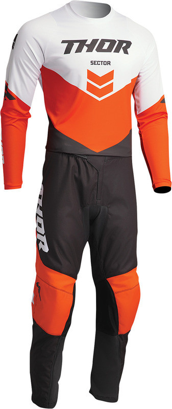 Thor Sector Charcoal Red Orange Chevron Youth Jersey