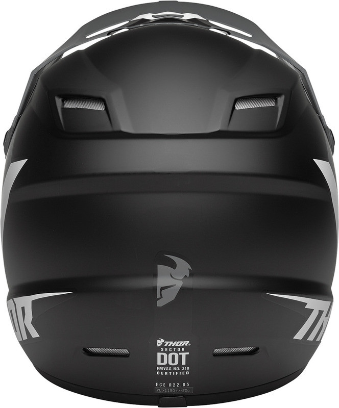 Thor Sector Gray Black Youth Chevron Helmet