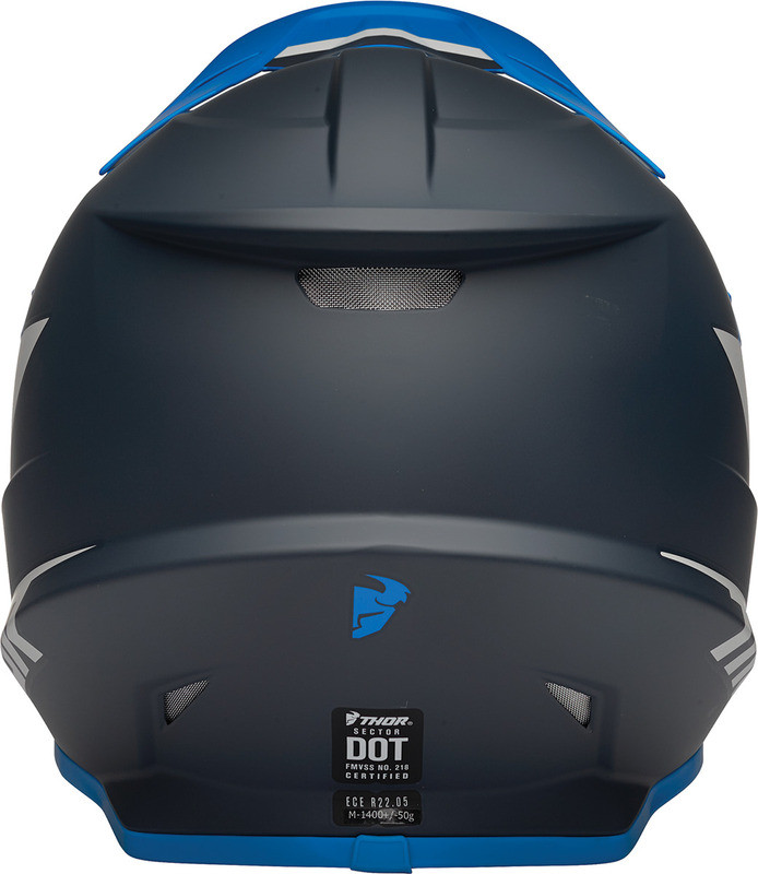 Thor Sector Blue Light Gray Youth Chevron Helmet