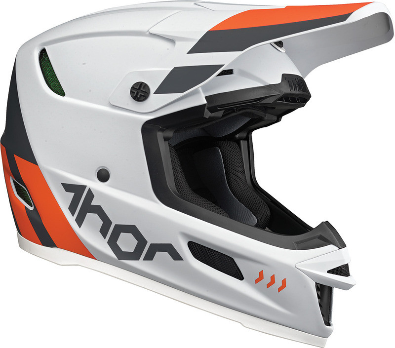 Thor Reflex Gray Orange Cube MIPS Helmet
