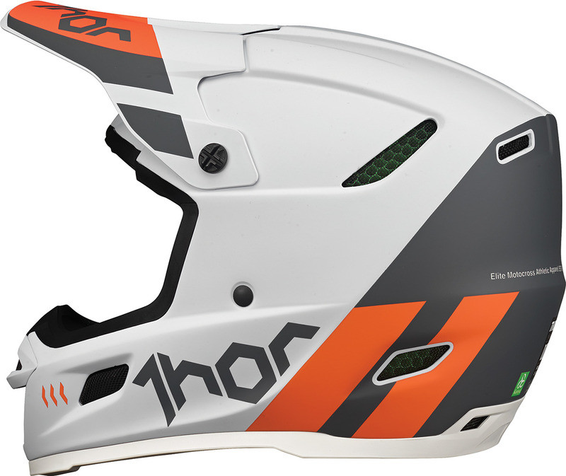 Thor Reflex Gray Orange Cube MIPS Helmet