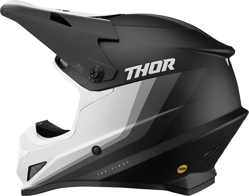 Thor Sector Black White Runner MIPS Helmet