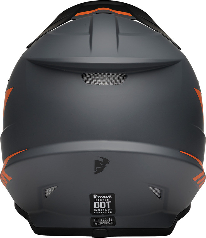 Thor Sector Charcoal Orange Chevron Helmet - Speed Addicts