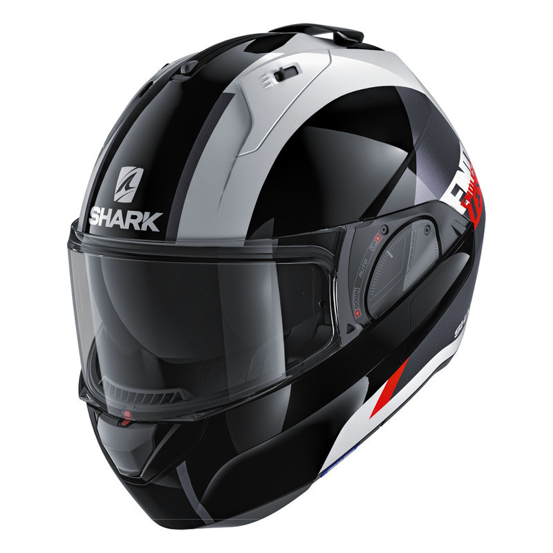 Shark Evo-One-2 Slasher Black-White-Red Helmet