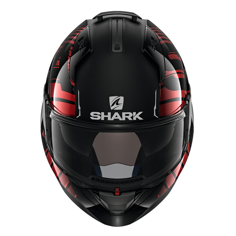Shark Evo-One-2 Lithion Dual Black-Chrome-Red Helmet