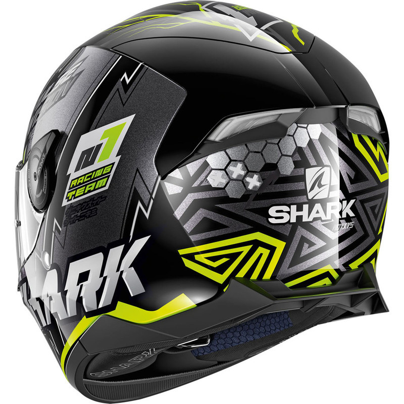 Shark Skwal 2 Noxxys Black-Yellow-Silver Helmet