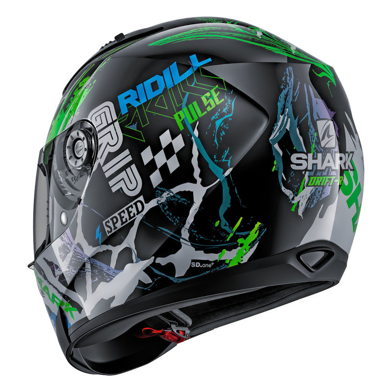 Shark Ridill Drift-R Black-Green-Blue Helmet