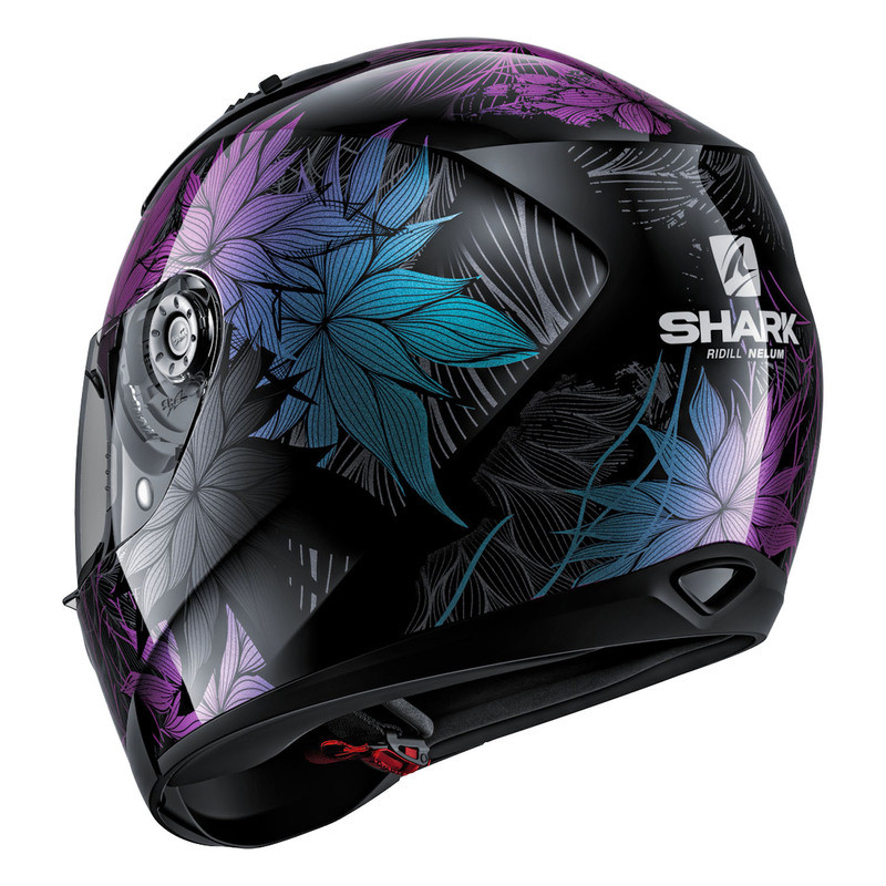 Shark Ridill Nelum Black-Chameleon-Black Helmet