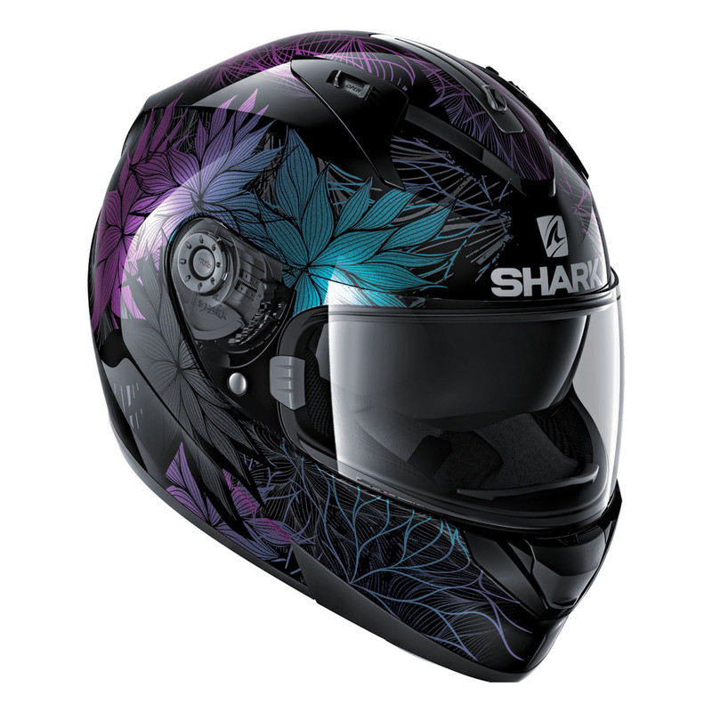 Shark Ridill Nelum Black-Chameleon-Black Helmet