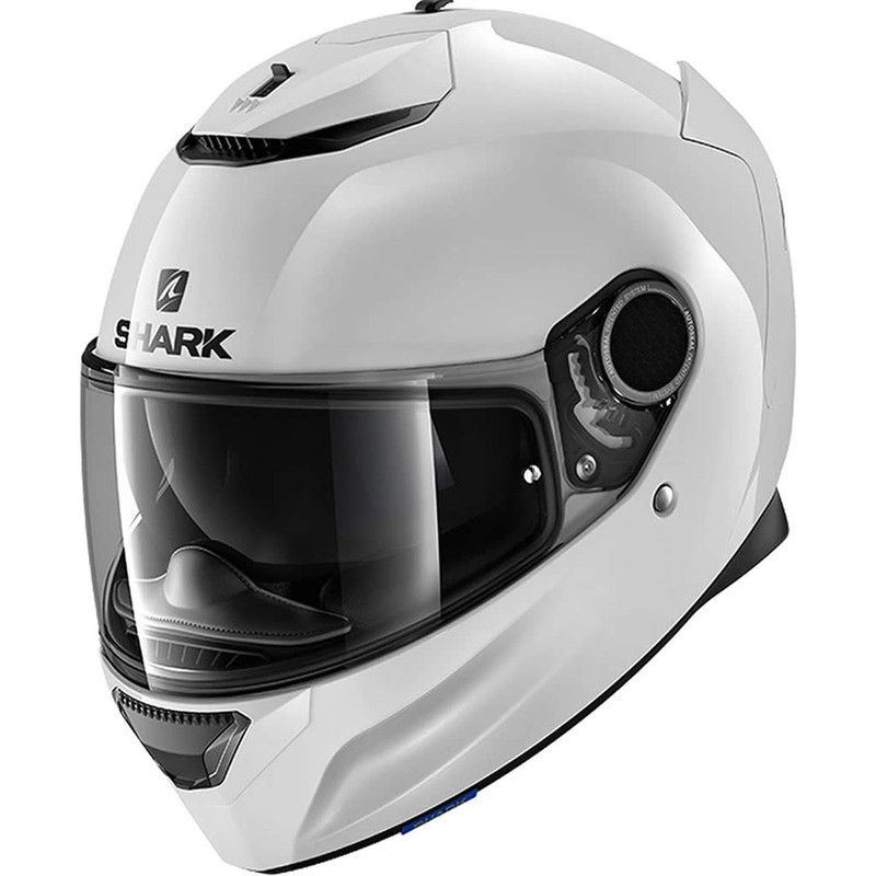 Shark Spartan1.2 Blank White Helmet