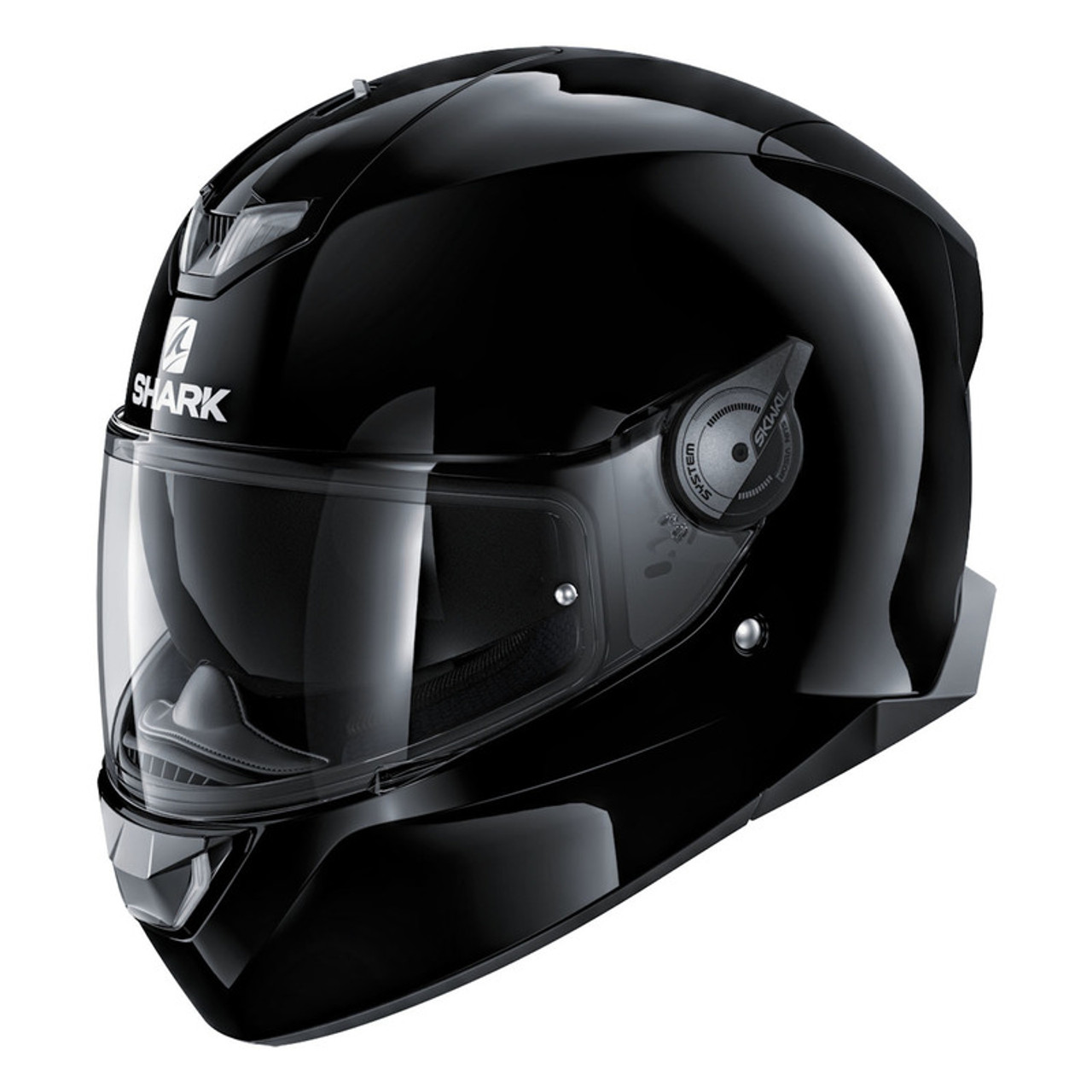 Shark Skwal 2 Blank Black with White LEDs Helmet