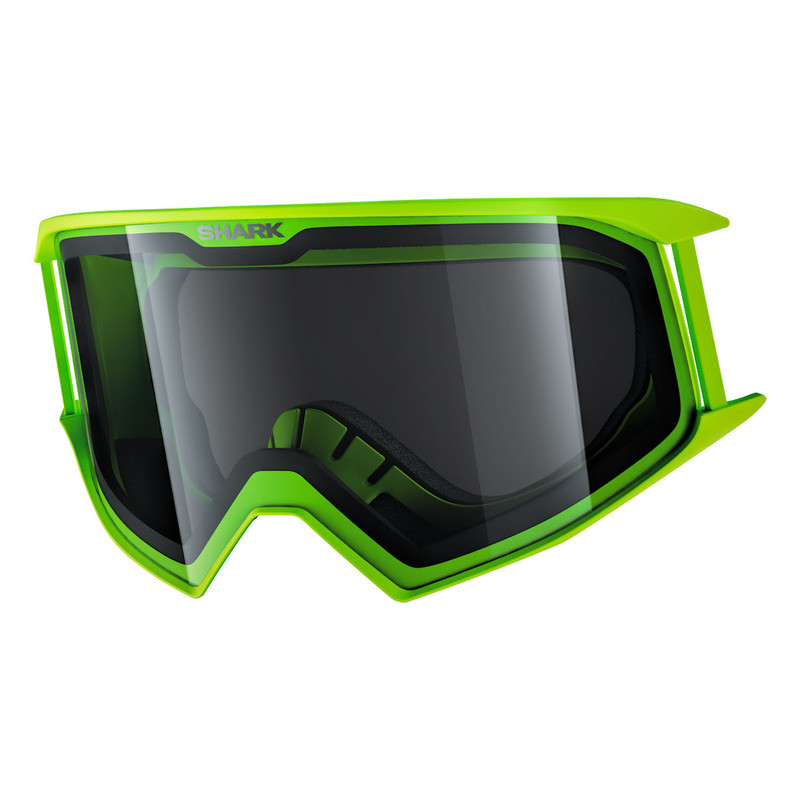 Shark Helmets Neon Yellow Premium Goggles With Frame And Lenses