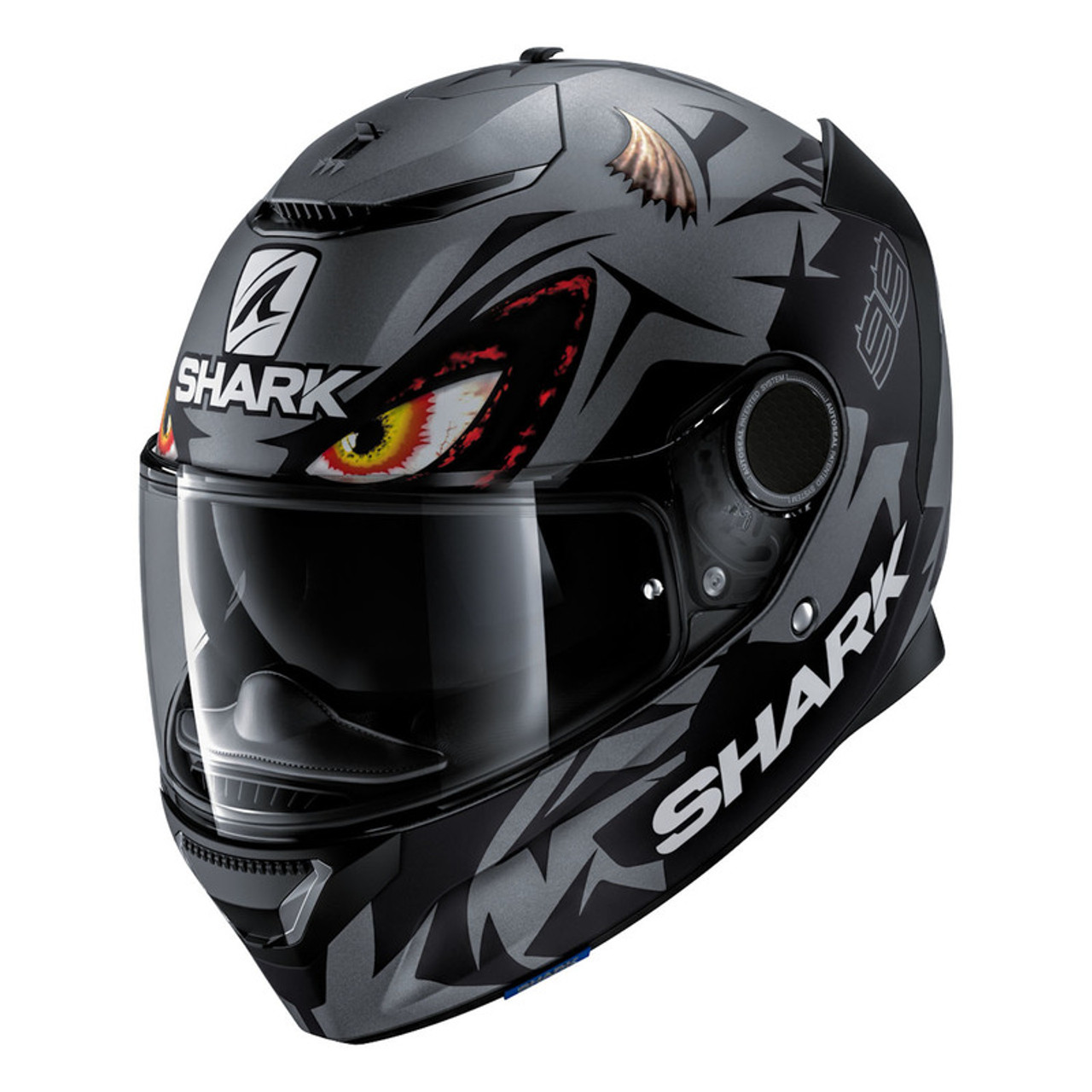 Shark Spartan 1.2 Matte Dark Grey Black Lorenzo Austrian GP Helmet