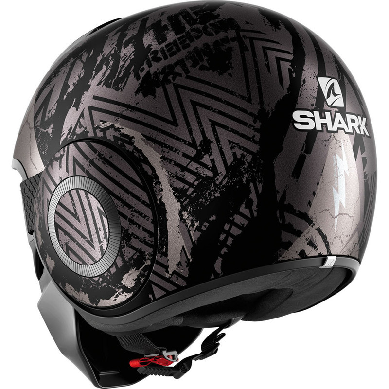 Shark Street Drak Crower Matte Black-Anthracite-Silver Helmet