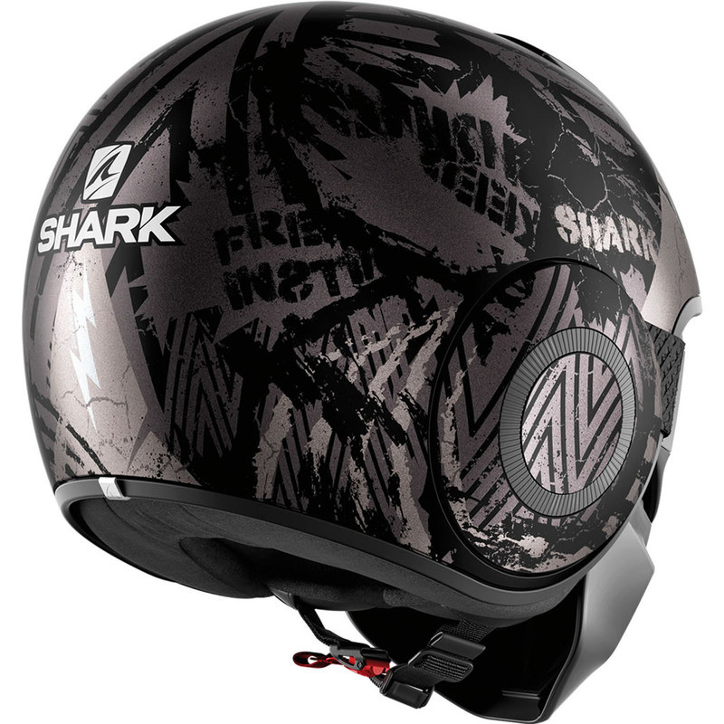 Shark Street Drak Crower Matte Black-Anthracite-Silver Helmet