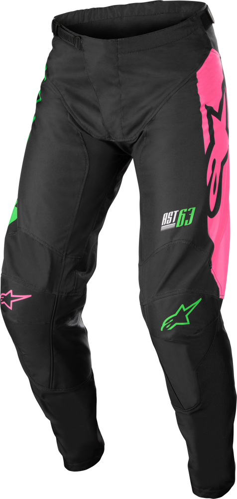 Alpinestars Racer Compass Black Green Neon Pink Fluo Youth Pants