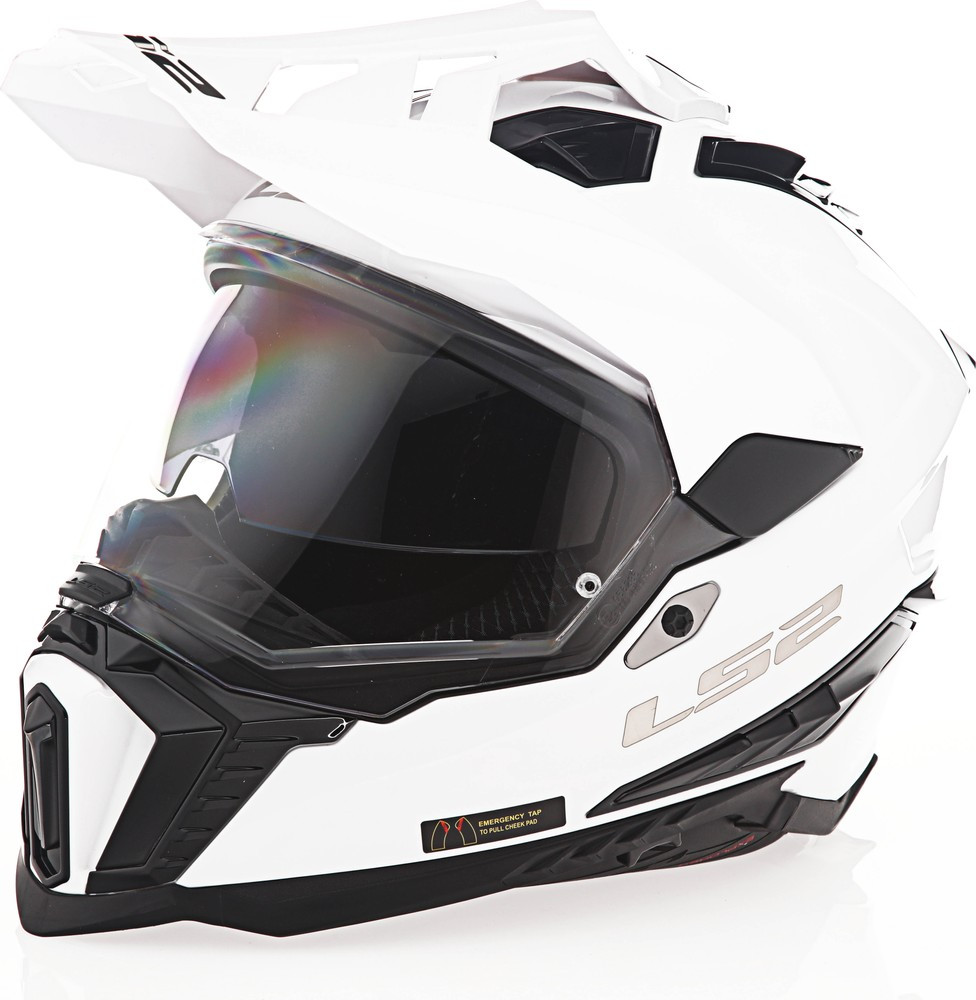 LS2 Explorer Solid Gloss White Helmet - Speed Addicts