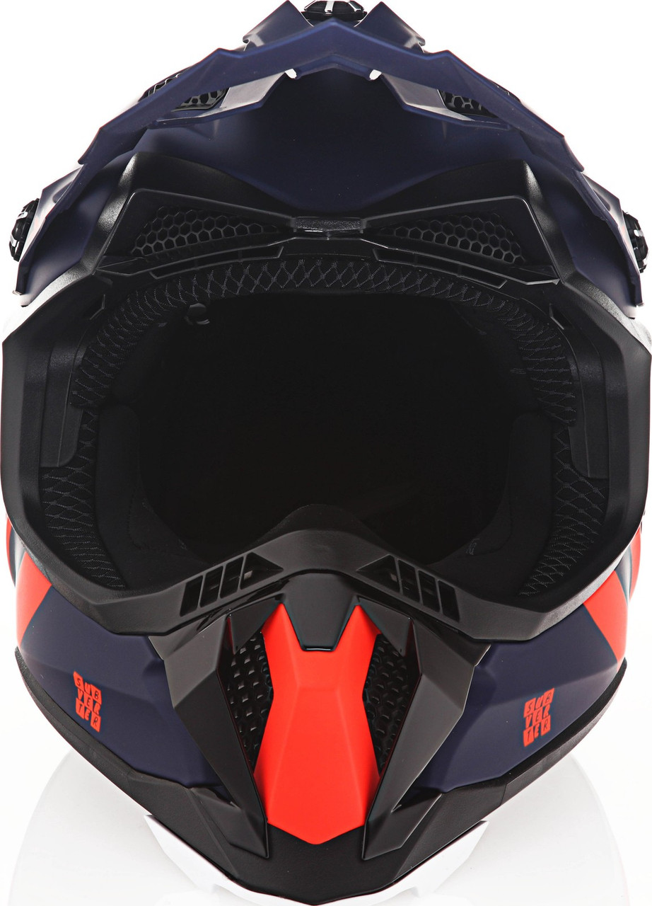 LS2 Subverter Evo Cargo Matte Blue Flourescent Orange Helmet
