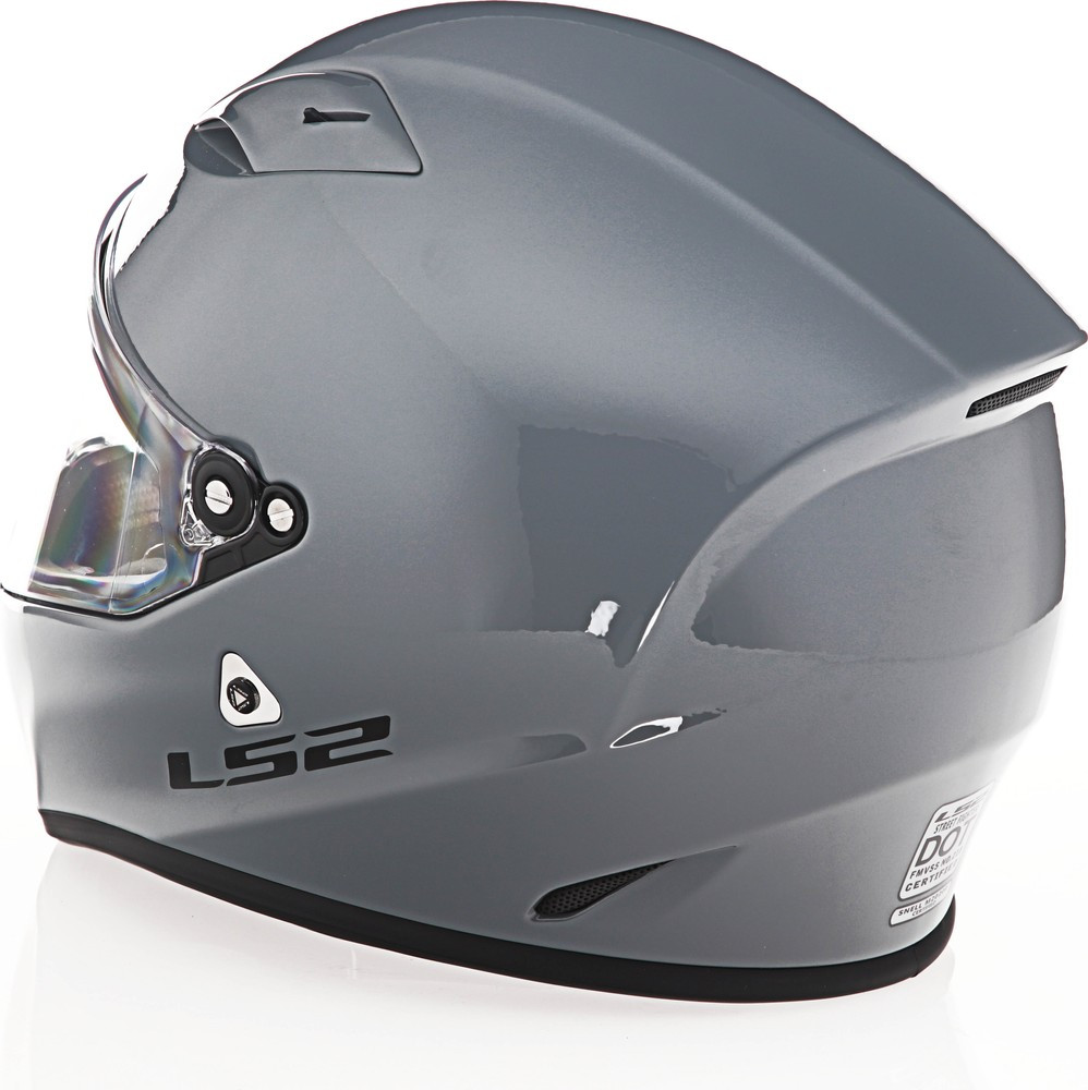 LS2 Street Fighter Solid Gloss Battleship Gray Helmet
