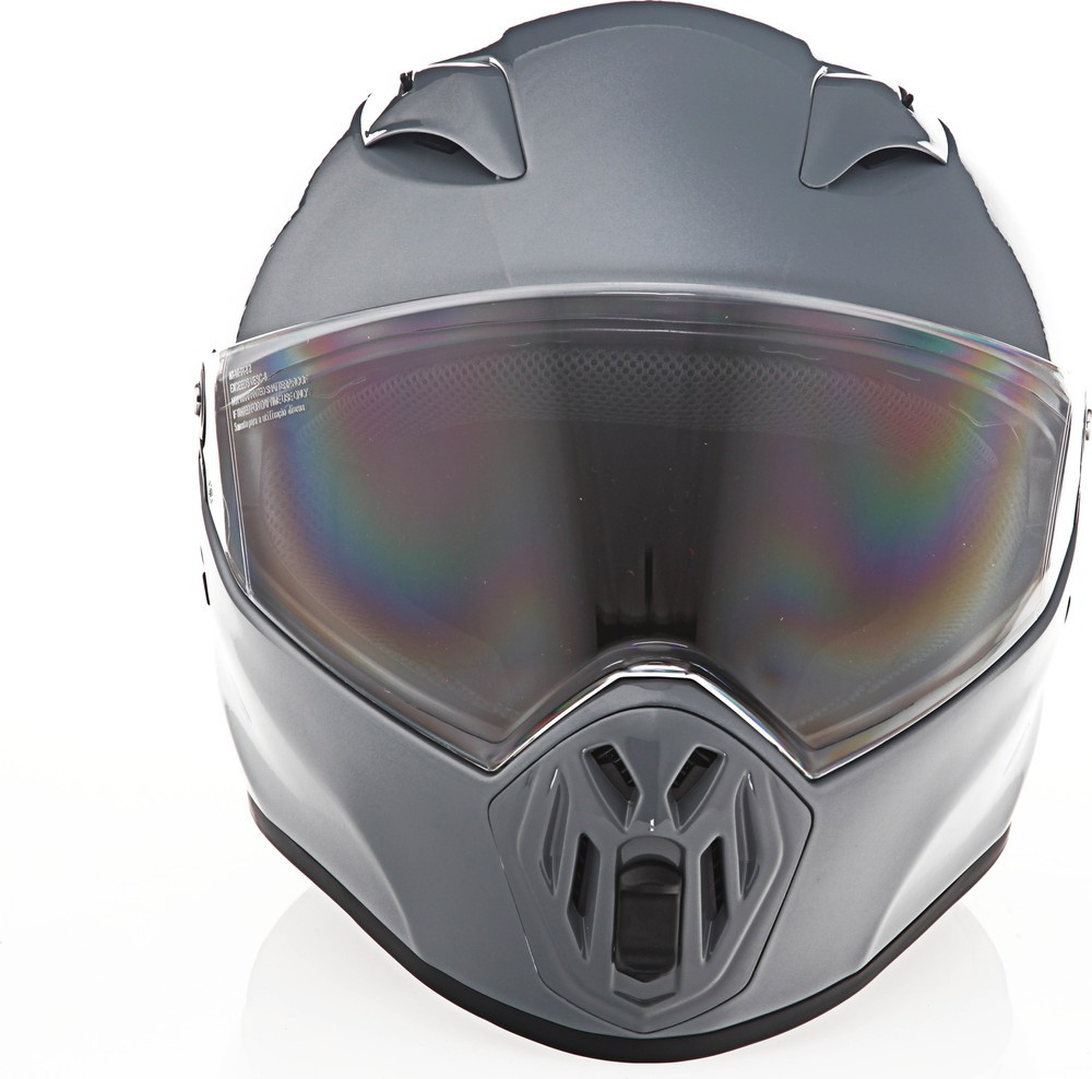 LS2 Street Fighter Solid Gloss Battleship Gray Helmet