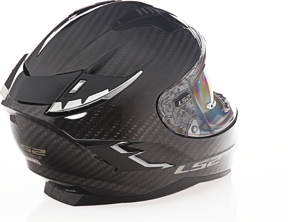 LS2 Challenger C Solid Gloss Carbon Helmet