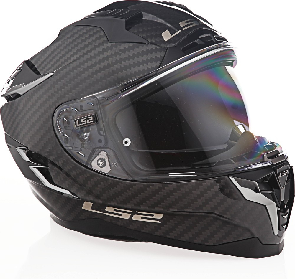 LS2 Challenger C Solid Gloss Carbon Helmet