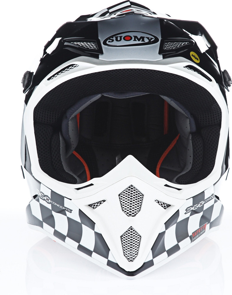 Suomy MX Speed Master Black White Helmet