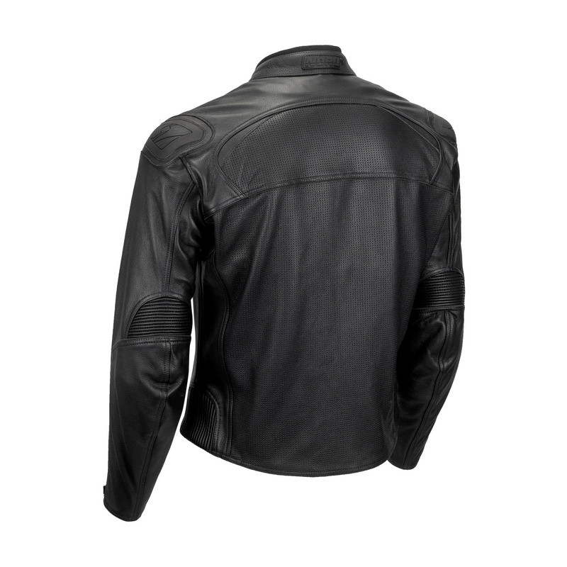 NORU Maruchi Perforated Leather Black Jacket - Speed Addicts