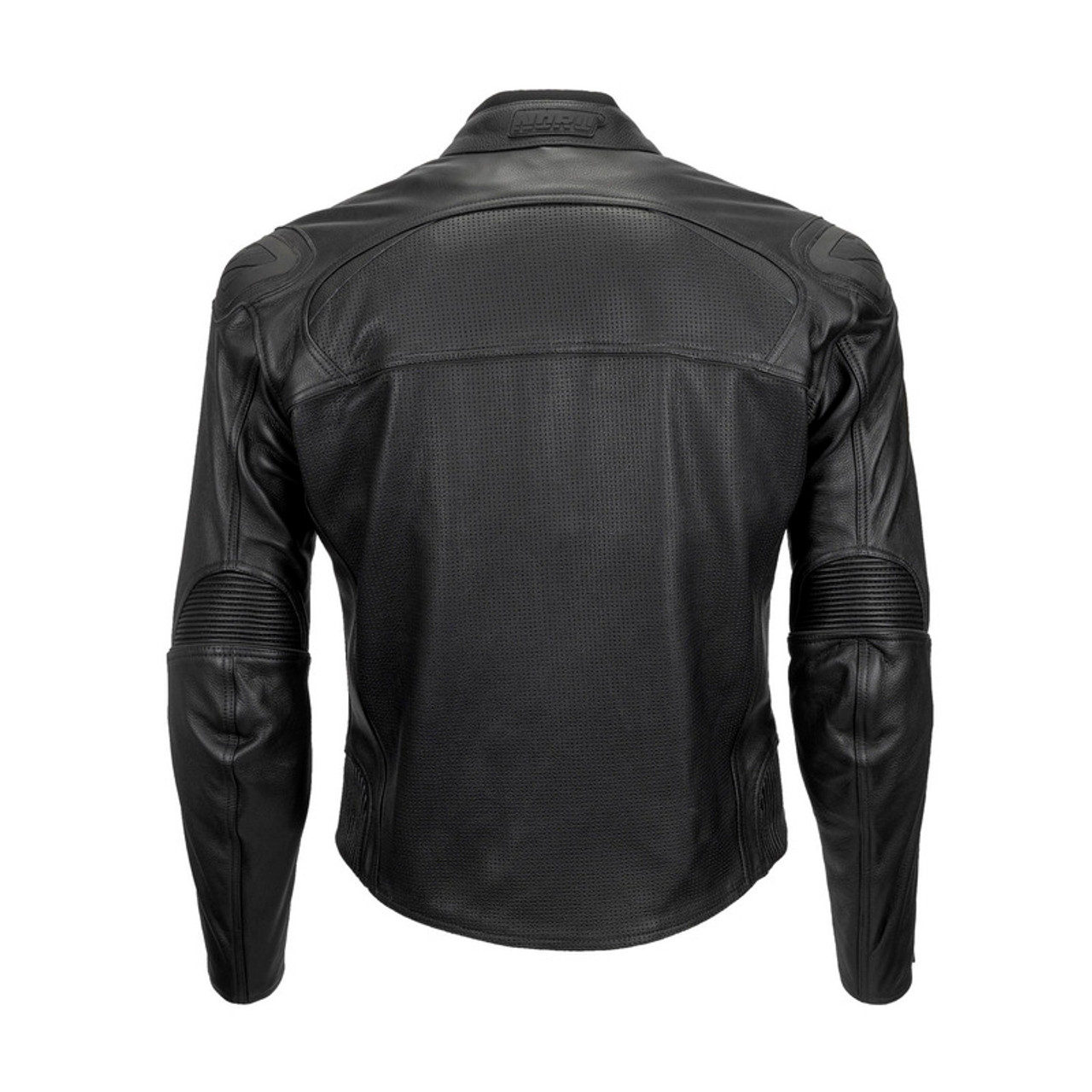 【新品未使用】ITALY punching leather zip riders NORU Maruchi Perforated Leather Black Jacket - Speed Addicts