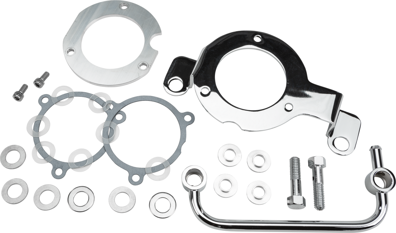 Harddrive M8 Breather Kit Chrome - 120426