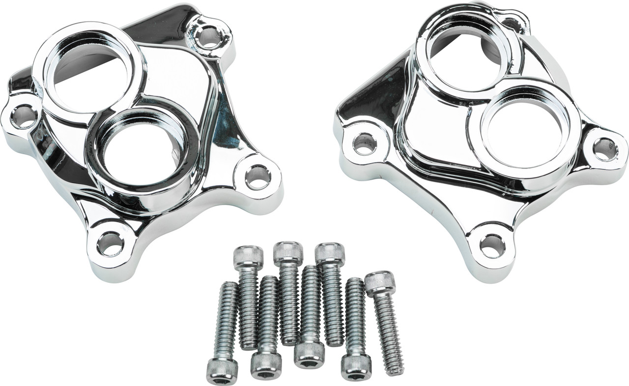 Harddrive Twin Cam Tappet Cover Set Chrome - 68-321