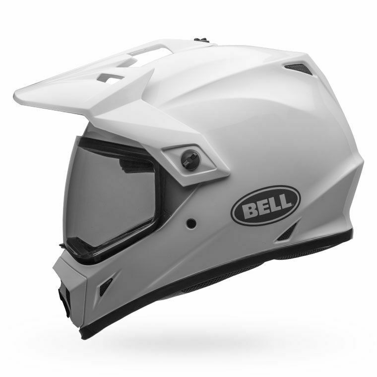 Bell MX-9 Adventure MIPS Solid Gloss White Helmet - Speed Addicts