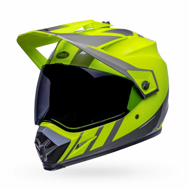 Bell MX-9 Adventure MIPS Dash Hi-Viz Yellow Grey Helmet