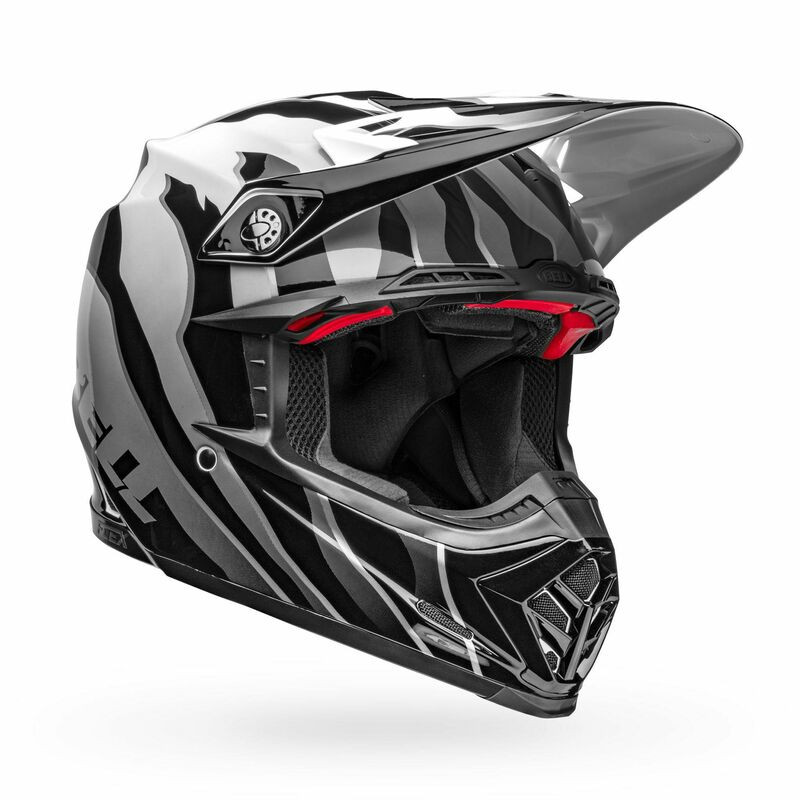 Bell Moto-9S Flex Claw Black White Helmet