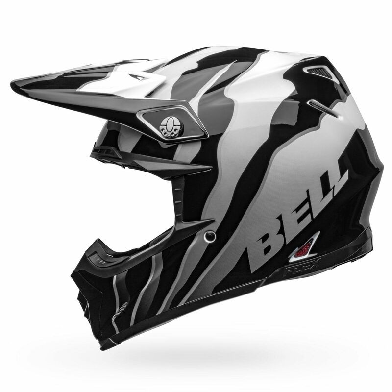 Bell Moto-9S Flex Claw Black White Helmet