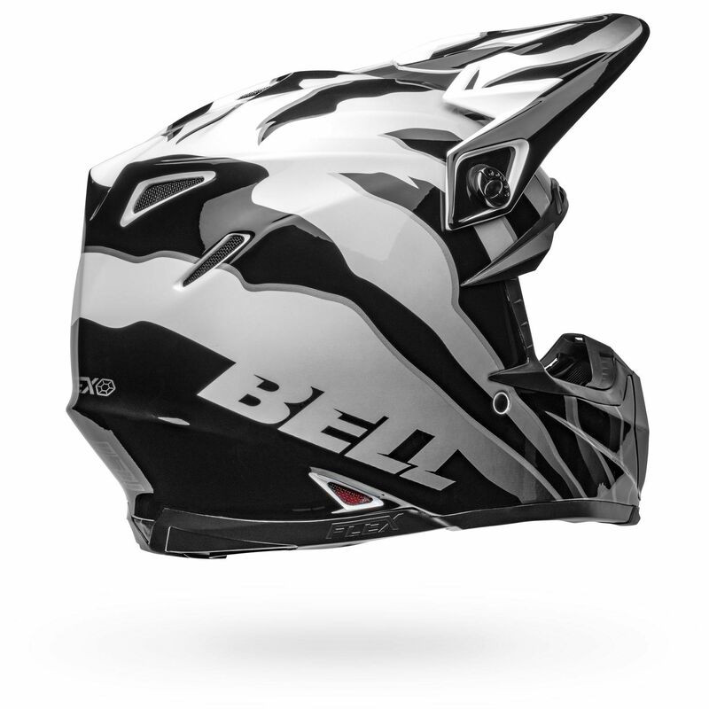 Bell Moto-9S Flex Claw Black White Helmet